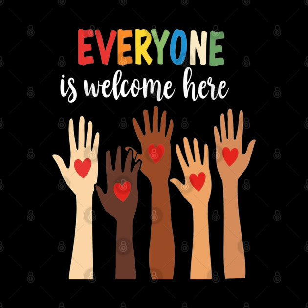 Everyone is welcome here by Silly Me Studio