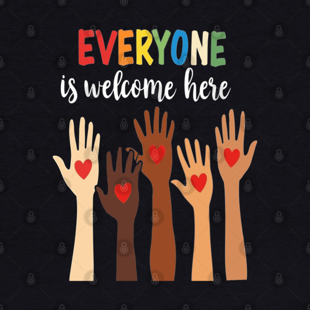 Everyone is welcome here by Silly Me Studio