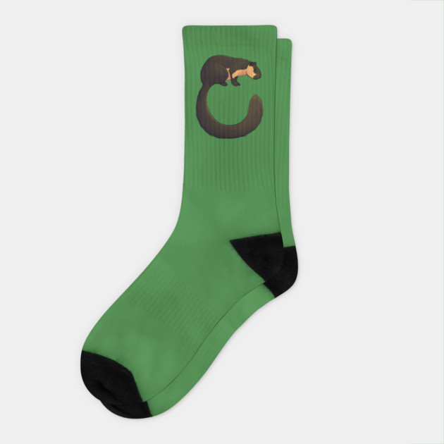 Malayan Giant Squirrel Socks by DeguArts