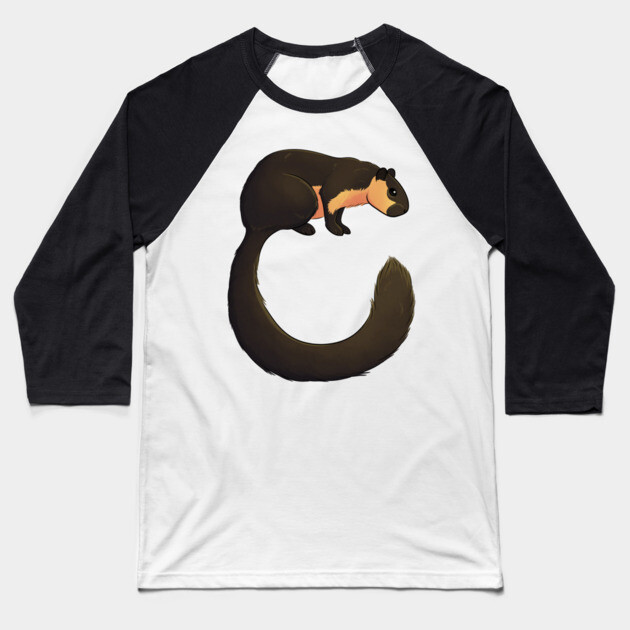 Malayan Giant Squirrel Baseball T-Shirt by DeguArts