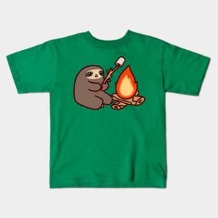 Campfire Sloth Kids T-Shirt