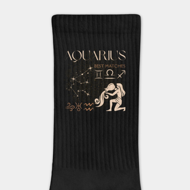 Aquarius Zodiac Compatibility Astrology Design by TuncGK