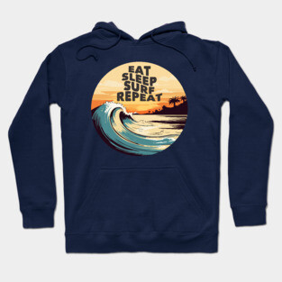 Eat Sleep Surf Repeat Hoodie