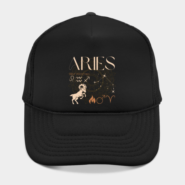 Aries Zodiac Sign Compatibility Astrology Design by TuncGK