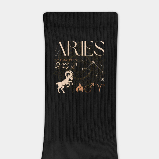 Aries Zodiac Sign Compatibility Astrology Design by TuncGK