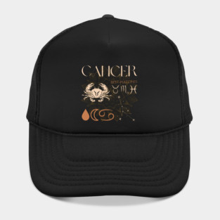 Cancer Horoscope Sign Celestial Zodiac Art Hat