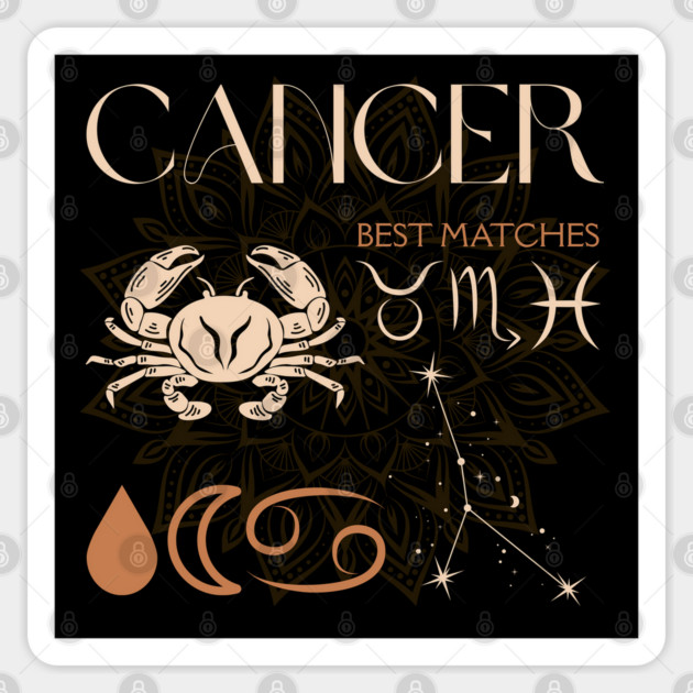Cancer Horoscope Sign Celestial Zodiac Art Sticker by TuncGK