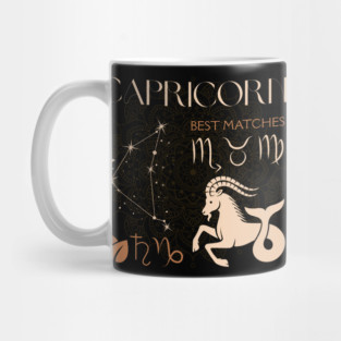 Capricorn Zodiac Sign Horoscope Celestial Art Mug