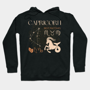 Capricorn Zodiac Sign Horoscope Celestial Art Hoodie