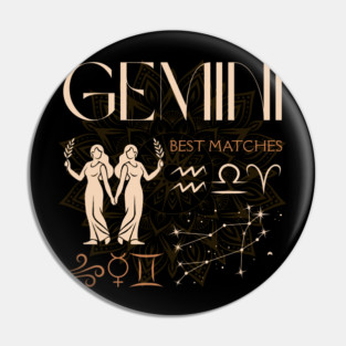 Gemini Zodiac Compatibility Horoscope Star Sign Pin