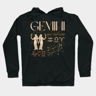 Gemini Zodiac Compatibility Horoscope Star Sign Hoodie
