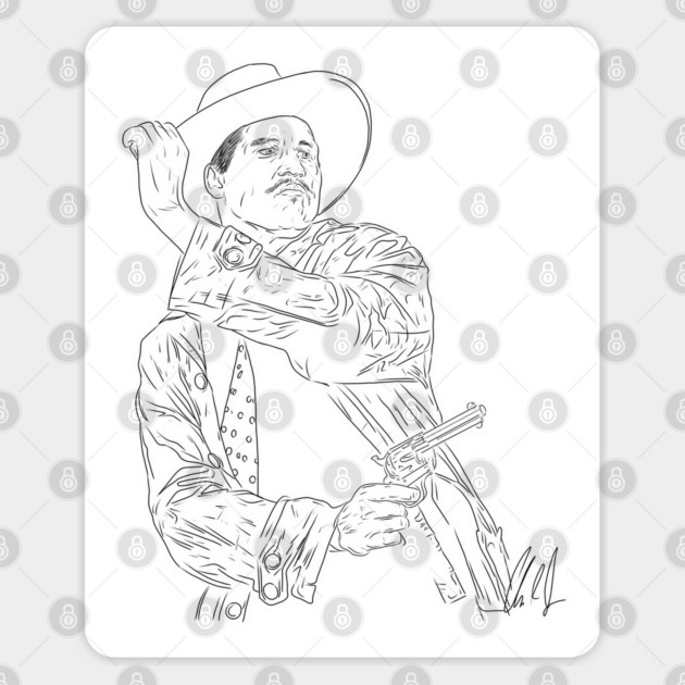 Tombstone: You're No Daisy [Outline] Sticker by 51Deesigns