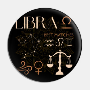 Libra Zodiac Sign Compatibility Celestial Astrology Pin