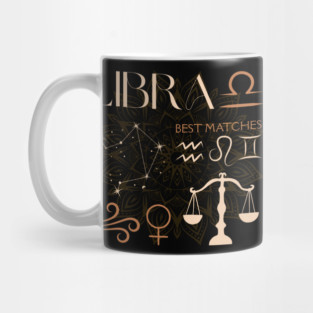 Libra Zodiac Sign Compatibility Celestial Astrology Mug