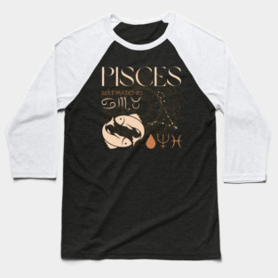 Pisces Horoscope Sign Celestial Zodiac Art Baseball T-Shirt