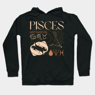 Pisces Horoscope Sign Celestial Zodiac Art Hoodie