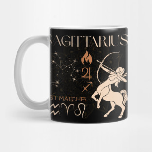 Sagittarius Zodiac Horoscope Fire Sign Design Mug