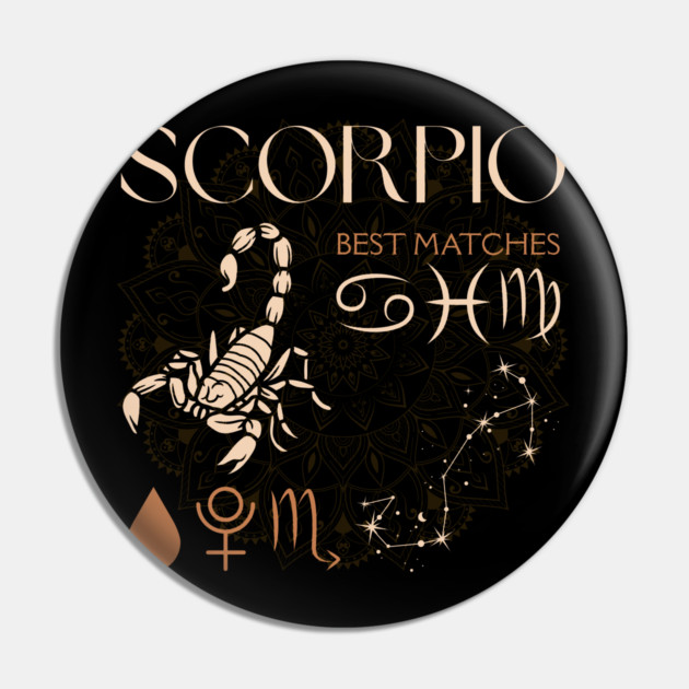 Scorpio Horoscope Sign Celestial Zodiac Art Pin by TuncGK