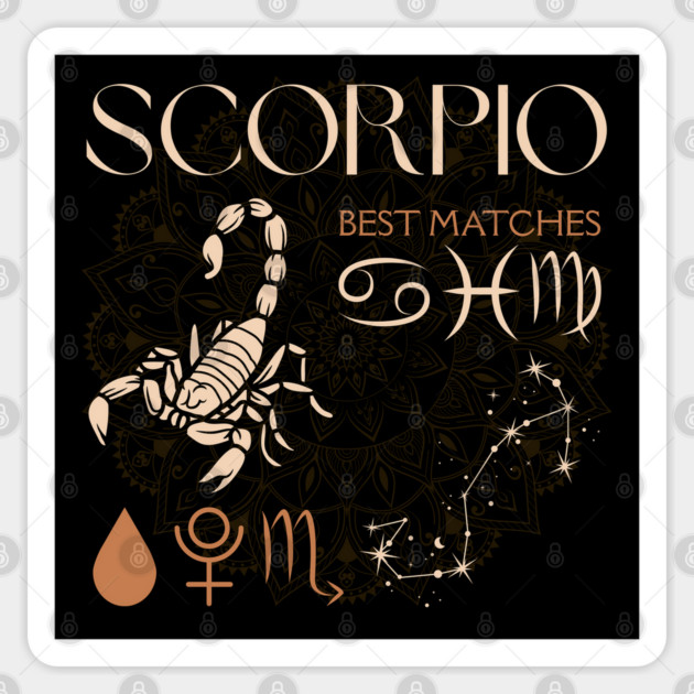Scorpio Horoscope Sign Celestial Zodiac Art Sticker by TuncGK