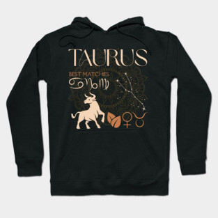 Taurus Horoscope Compatibility Celestial Zodiac Art Hoodie