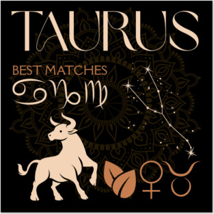 Taurus Horoscope Compatibility Celestial Zodiac Art Posters and Art