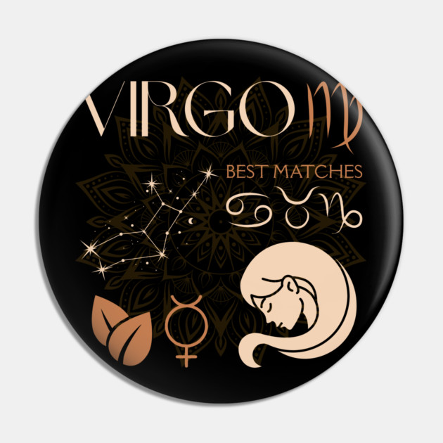 Virgo Zodiac Sign Compatibility Celestial Design Pin by TuncGK