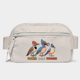 Flicker Dodo Titmouse Funny Anti Trump Bird Pun Political Humor Design Bag