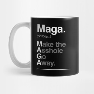MAGA - Funny Anti-Trump Acronym. Mug