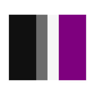 Vertical Asexual Pride Flag Design – Clean Vertical Stripe Layout with Ace Flag Colors for Bold Pride and Subtle Identity Expression T-Shirt