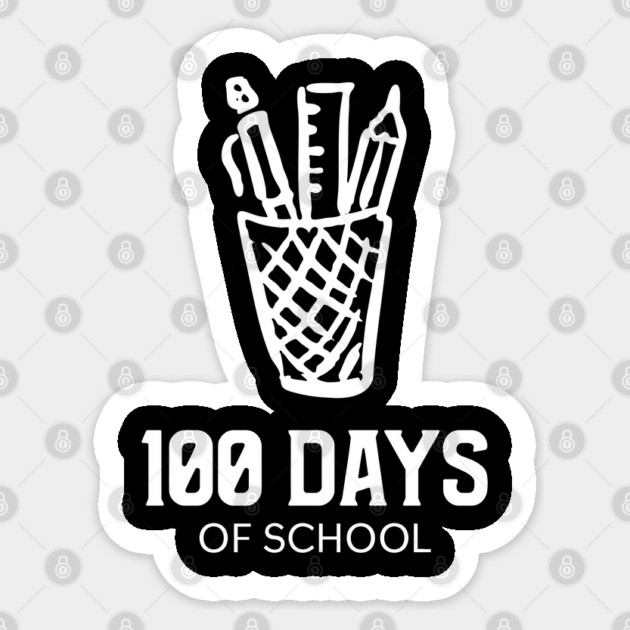 100 days of school Sticker by Pixel Threads 