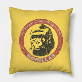 International Order For Gorillas 1985 Pillow