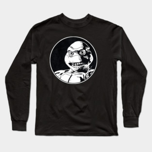 VENUS De MILO - Ninja Turtles: The Next Mutation (Circle Black and White) Long Sleeve T-Shirt