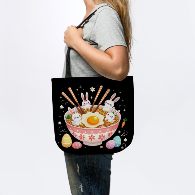 Easter Ramen Bunny Cute Anime Happy Easter Day by Creatifly Graphic Tees