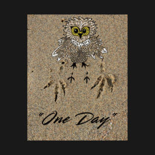 Eagle Baby & Footprints in the Sand "One Day" T-Shirt