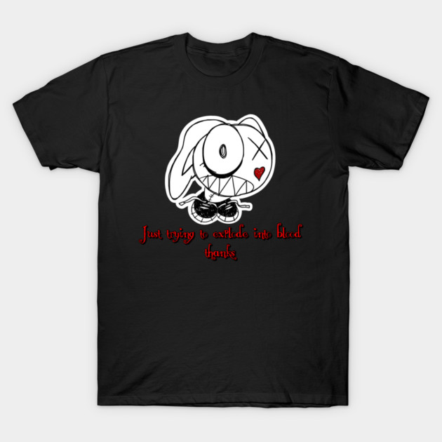 Explode into Blood - Jacky Rabbit T-Shirt by GenesisJam
