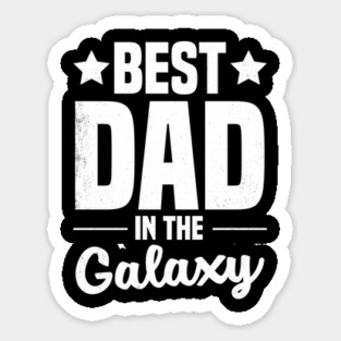 Vintage Best Dad in the Galaxy Shirt | Funny Sci-Fi Father’s Day Gift Magnet