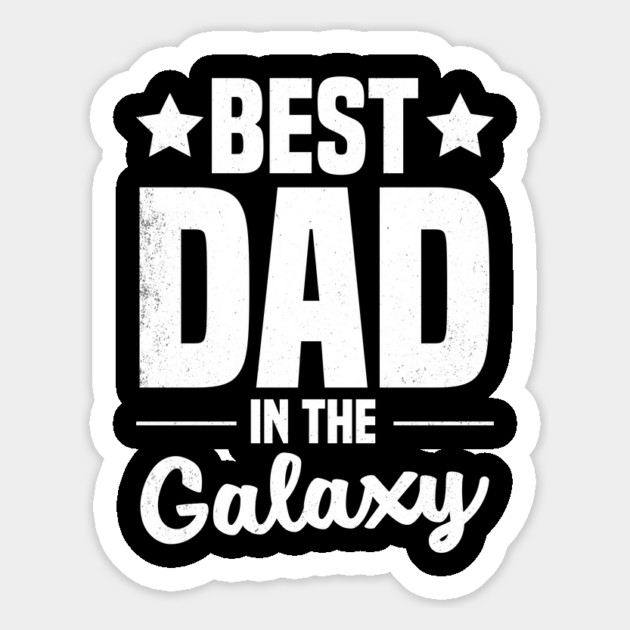 Vintage Best Dad in the Galaxy Shirt | Funny Sci-Fi Father’s Day Gift Magnet by Prinyos