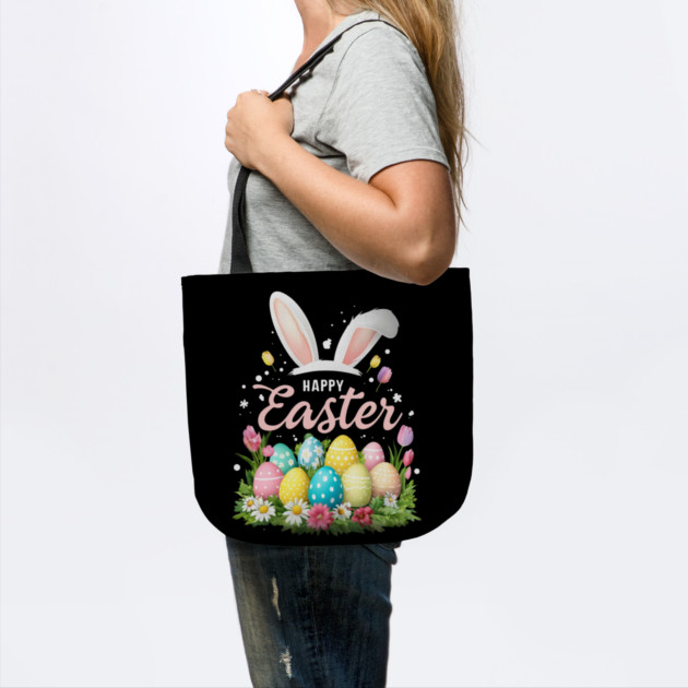 Happy Easter Bunny Spring Easter Egg Easter by Creatifly Graphic Tees
