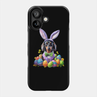 Funny Easter Day Dachshund Bunny Costume Phone Case