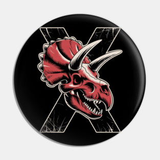 X RED TRICERA ALICE IN CHAINS Pin