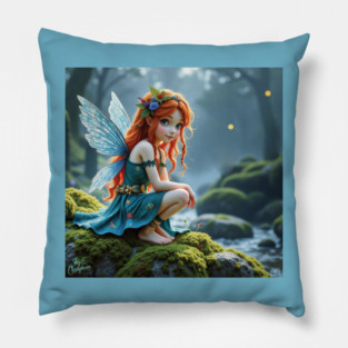 Scottish Highland faerie Pillow
