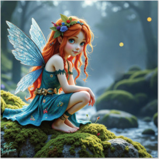 Scottish Highland faerie Posters and Art