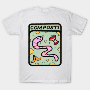 Big Cute Compost Worm T-Shirt