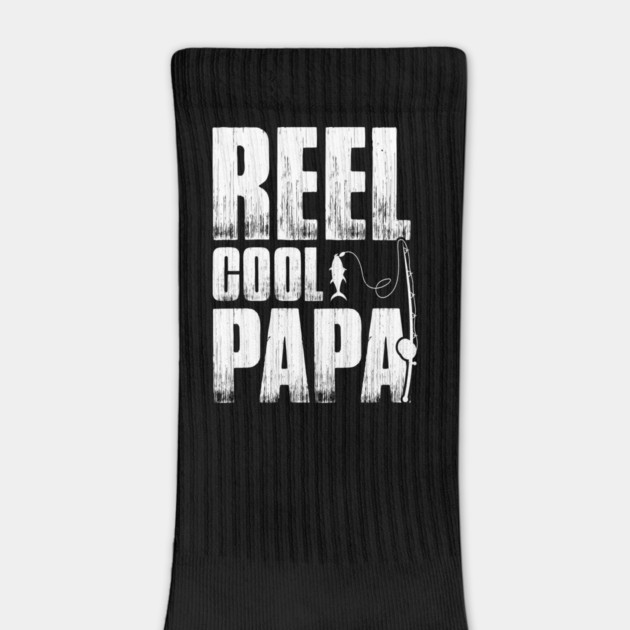 Vintage Reel Cool Papa T-Shirt | Funny Fishing Dad Gift by Prinyos