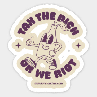 Tax the rich! Sticker