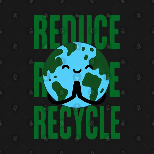 Reduce Reuse Recycle by Creatifly Graphic Tees