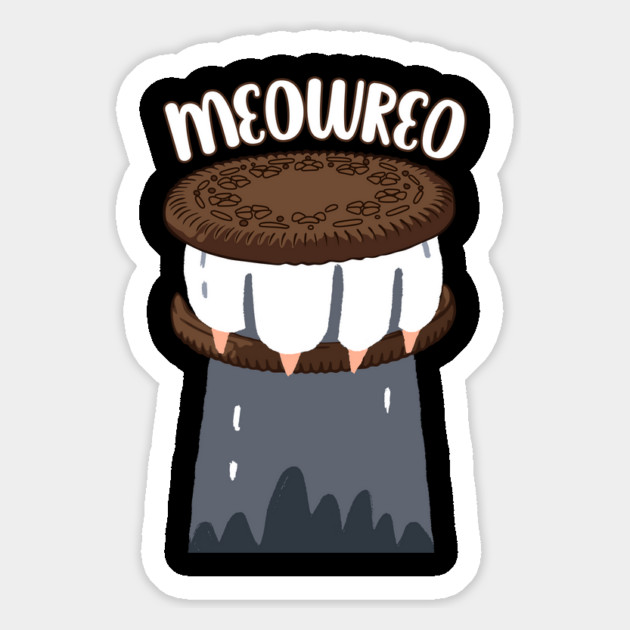 Meowreo - Cute and Funny Cat Paw Cookie Magnet by Designed By Marty