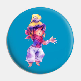 Tetra - Colored Pencil Pin