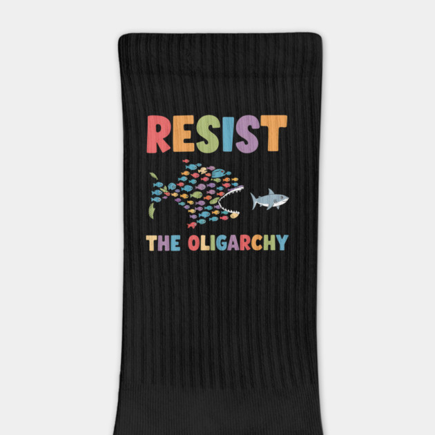 Resist the Oligarchy Funny Fish Anti Trump Political Cartoon Protest by ArtistTee ⭐⭐⭐⭐⭐