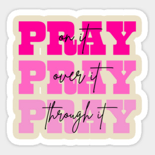 Pray On It Religious Mom Mother's Day Magnet